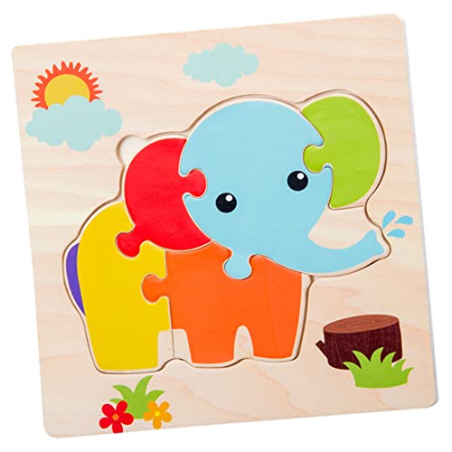 Alasum 5 Stück 1 Satz Puzzlebrett Aus Holz -Puzzle Kinderpuzzle Puzzle Für Kinder Puzzlematte Pädagogisches Spielzeug Puzzles Aus Holz Cartoon Holzpuzzles Hölzern von Alasum