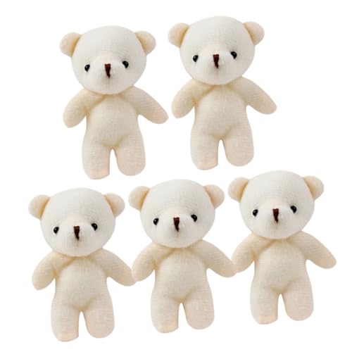 Alasum 5 Stück Mini Kuscheltier Bär Anhänger Weiche Mini Stofftiere Niedliche Cartoon Bär Anhänger Tragbar für Schlüsselbund DIY Geschenkidee für Geburtstag Hochzeit Weihnachten Alasum 5 Stück Mini Kuscheltier Bär Anhänger Weiche Mini Stofftiere Niedliche Cartoon Bär Anhänger Tragbar für Schlüsselbund DIY Geschenkidee für Geburtstag Hochzeit Weihnachten von Alasum