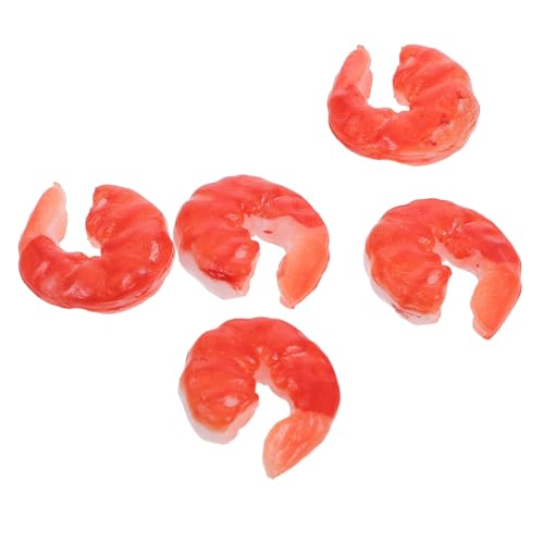 Alasum 5 Stück Realistische Garnelenmodelle Teiliges aus Robustem Kunststoff Künstliche Garnelenfiguren als Dekorative Requisiten für DIY Spielessen Fotografie und Aquarium Deko Alasum 5 Stück Realistische Garnelenmodelle Teiliges aus Robustem Kunststoff Künstliche Garnelenfiguren als Dekorative Requisiten für DIY Spielessen Fotografie und Aquarium Deko von Alasum