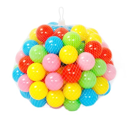 Alasum 50 Stück Ozeanball für Kinder Kleinkindspielzeug Babybälle Bunte Ozeankugel Bälle für Bällebad kinderspielzeug Tipi Zelt für Kinder Ozeanball-Spielzeug Spielhaus Spielzeug Plastik von Alasum