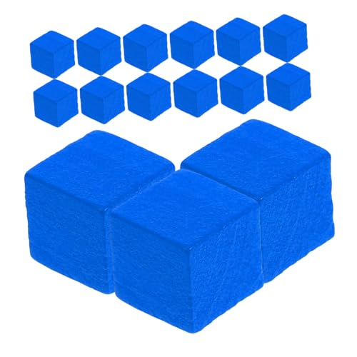 Alasum 50 Stück Schachzubehör Mini Schach Schachbrett Magnetisch Magnet-schachspiel China-Schach Brettspielfiguren Erinnerungsschachbrett Schachspiele Spielmarken Schach Ersatz Blue Holz von Alasum