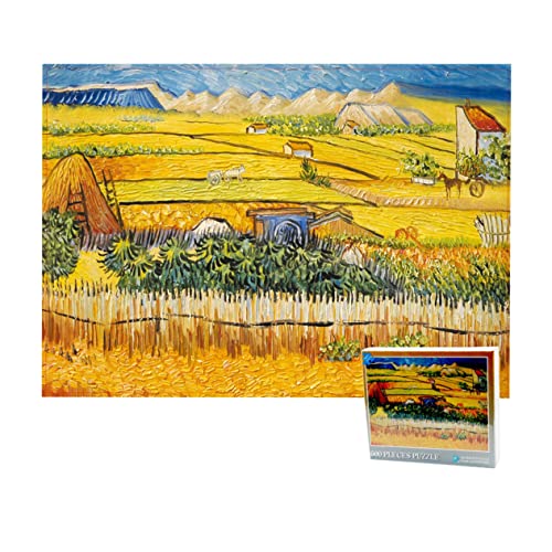 Alasum 500 Stück pädagogisches Puzzle zabawki stymulujące rozwój Educational Toys gelbe Rätsel für Kinder Erwachsene Puzzle Dorf Rätsel Spielzeug Papierpuzzle Puzzle für Erwachsene Yellow von Alasum