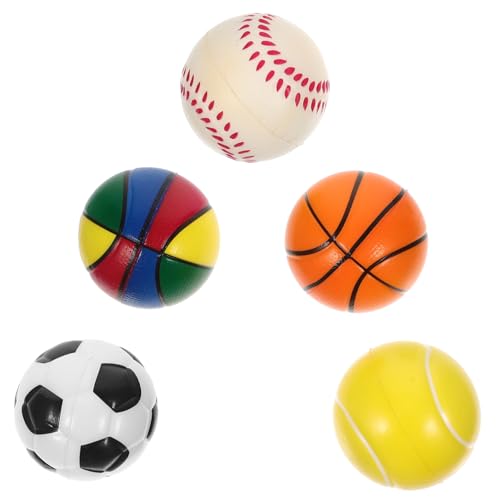 Alasum Ball Klein Sports Bälle Dekorative Kinderbälle Stressspielzeug Weiche Pu Bälle Für Basketball Fußball Baseball Und Tennis Ideales Party Goodie Für Ball Kinder von Alasum