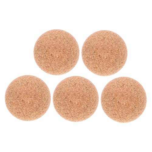 Alasum 5 Stücke Holz Tischfußball Spiel Bälle 32mm Kork Tisch Tischfußball Bälle Ersatz für Holz Tischfußball von Alasum