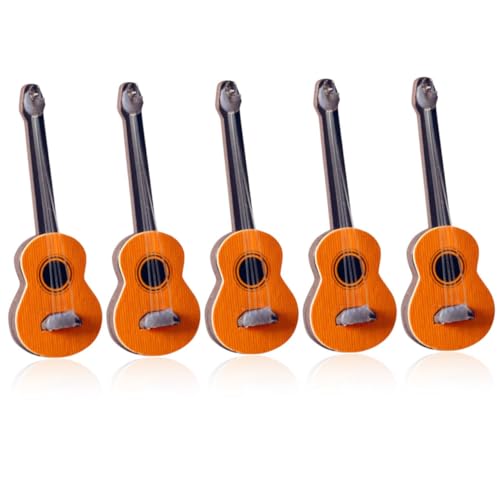 Alasum 5St Mini-Möbelmodell Miniaturgitarrenmodell Musikinstrumente für Kinder Dekorative Gitarrenmodelle Dekorative Dekorationsmodelle Spielzeug Mini- Miniatur-Musikinstrumente Holz von Alasum