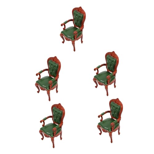Alasum 5St Puppenstubenstuhl entzückende Puppenmöbel entzückender Miniaturstuhl Puppenhausstuhl Kleiner Stuhl puppenhaus Stuhl Sofasessel Miniatur-Puppenstuhl Mini-Schlafzimmerzubehör PVC von Alasum