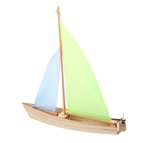 Alasum 5St Segelmodell bastelzeug für Kinder Spielzeug für Kinder dekoringe Segelboot-Bausatz Puzzle-Kind Puzzlematte Spielzeug Modellboot Spielzeug Segelboot-Dekor aus Holz hölzern von Alasum