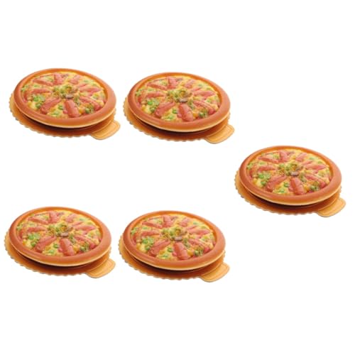 Alasum 5St Simulation Pizza-Modell gefälschtes Pizzamodell lebensechte Pizza Modellpizza hochzeitsdekoration partydekoration Pizza-Modell-Ornament Simulation Pizzamodell Requisite PVC von Alasum