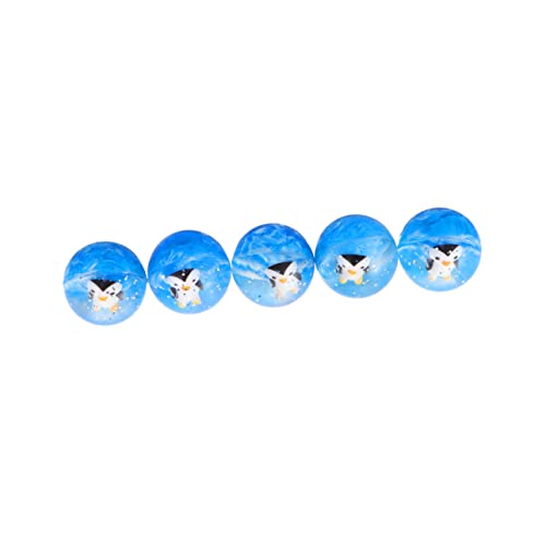 Alasum 5St Spielzeug Toys jucarii pentru copii gummiball kinderknallzeug Toys for lustige Hüpfbälle Mini-Wasserbälle Kinder hüpfend Kleiner Hüpfball transparente Kugel Blue von Alasum