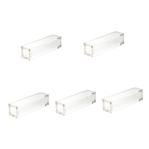 Alasum 5St für Würfel Durchsichtiges Würfeletui Magnetisches Würfeletui Anzeige küche für die küche Würfel Fall Würfel Vitrine Acryl von Alasum