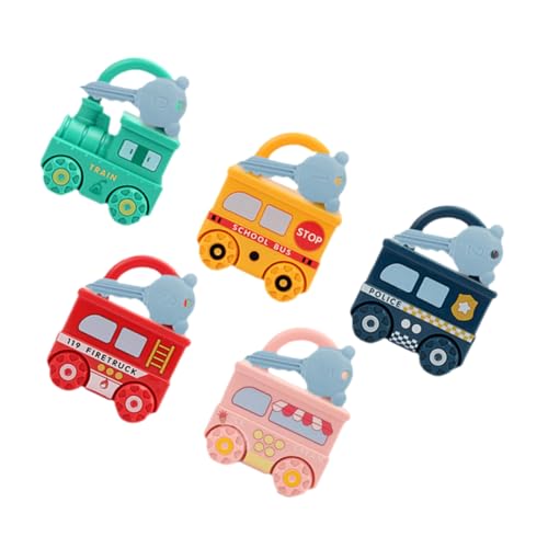 Alasum 5St puppenwagen kinderspielzeug Auto Spielzeugauto Kleinkinder entriegeln Geburtstagsgeschenke für sensorisches Vorschulspielzeug Plastik von Alasum