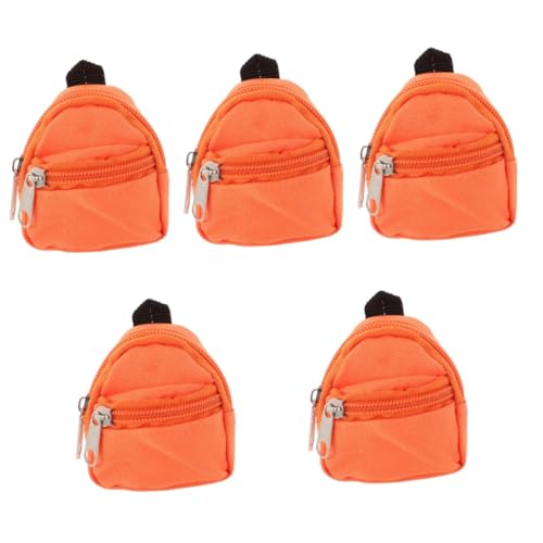 Alasum 5st Puppenrucksack Puppenreisetasche Mini-Schultasche Mini-Rucksack-Spielzeug Reisezubehör Für Puppen Mini-rucksäcke Zubehör Für Die Puppenhausschule Decora- Spielzeuge Stoff von Alasum