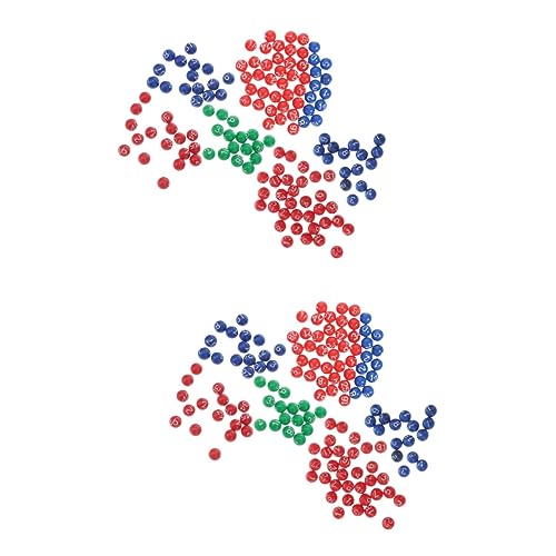 Alasum 6 Packungen Ball der Lotteriemaschine Nummerierte Pong-Bälle Tombola-Bälle für Spielpartys Bingo-Zahlen lichtkugeln Light Balls Lotteriekugeln Party-Aktivitäts-Requisiten Plastik von Alasum