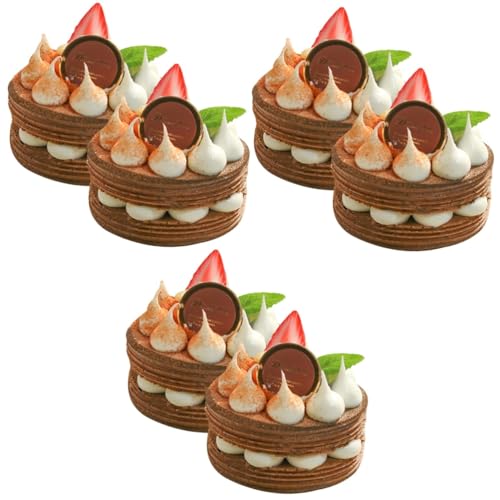 Alasum 6 STK Simulation Kuchen Hochzeitsdekorationen für Tische künstliches Eiscreme-Modell Mini hochzeits Dekoration Wedding Decoration Kuchen Requisiten künstlicher Nachtisch Pu Coffee von Alasum