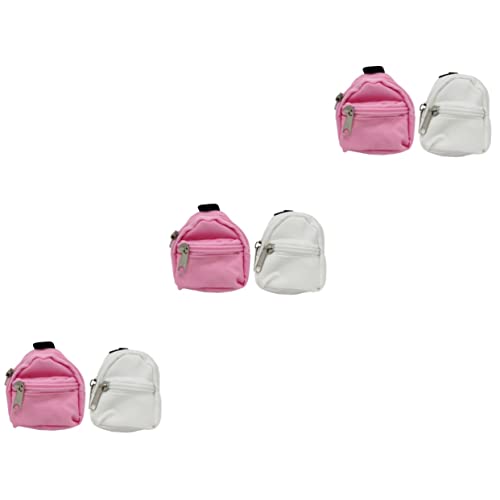 Alasum 6 STK Simulation Schultasche kinderspielzeug Kinder Spielzeug Mini-Rucksack Toys Mini-Puppentasche Mädchenrucksack dekorative Puppenschultasche Mini-Puppe-Ornament Stoff von Alasum