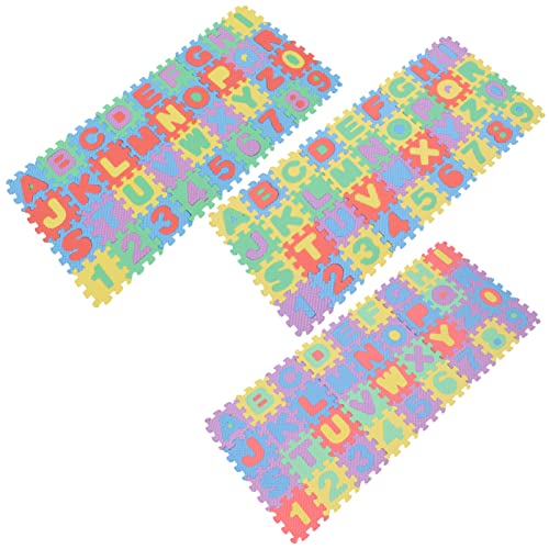 Alasum 6 Sätze Brief Krabbel Matte Fußmatte Puzzle Spielmatte Babymatte Für Den Boden Ineinandergreifende Matten Schäumende Fliesen Für Boden Ineinandergreifende Schaumfliesen Eva von Alasum