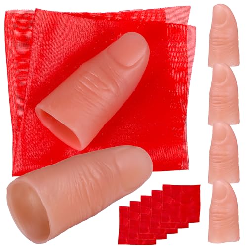 Alasum 6 Sätze Fingerspitzenmagie (6 Stück) Nägel magischer Finger Anlasser Handgelenk Modell Maniküre-Hand seidentuch Silk Turban mockin Zauberer-Seidenschals Werkzeuge beschwören Stoff von Alasum