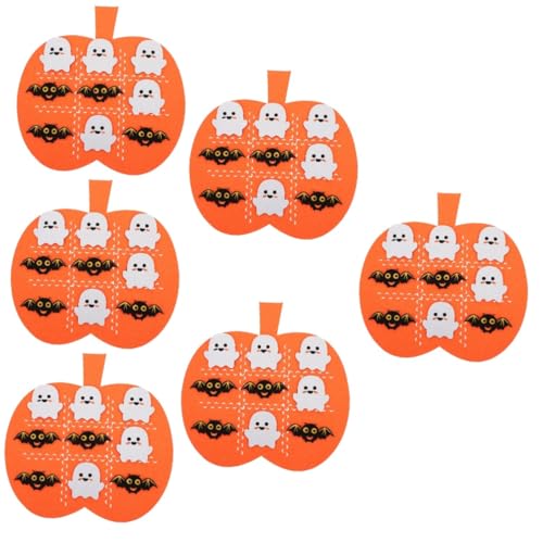 Alasum 6 Sätze Halloween Filz Matte Halloween Pumpkin halloweenkürbis Spielzeug für die frühe Entwicklung Kürbis aus Filz für Halloween selber Machen Halloween-Zubehör Party-Requisiten von Alasum