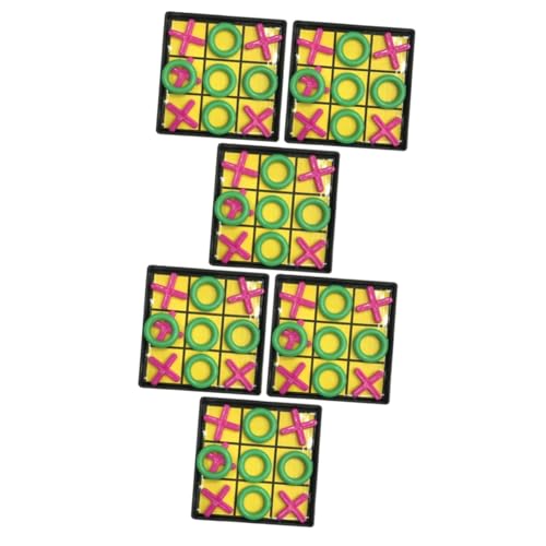 Alasum 6 Sätze Spiel mit neun Dame Spielzeug für Kinder kinderspielzeug Kinder Lernspielzeug Denksportaufgaben für Kinder Puzzlematte Freizeit-Tischspiel Zehenspielzeug von Alasum