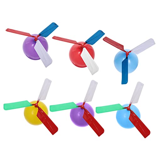 Alasum 6 Stück Ballon Hubschrauber Hubschrauber Spielzeug Ballon Flugzeug Launcher Spielzeug Lernspielzeug Für Kinder DIY Hubschrauber Spielzeug Puzzle Spielzeug Flugzeug Spielzeug von Alasum