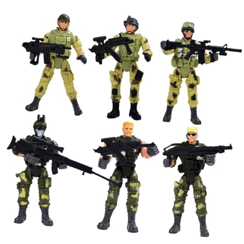 Alasum 6 Stück Special Forces Zubehör Soldat Actionfigur Spielzeug Special Forces Actionfiguren Special Forces Figuren Soldat Actionfiguren Kinderspielzeug Figuren Spielzeug Special von Alasum