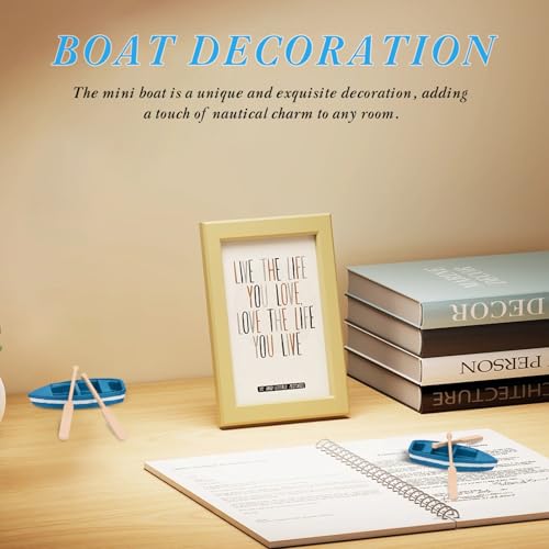 Alasum 6 Stück Teiliges Mini Holzboot mit Rudern Handgefertigte Nautische Tischdeko Kompakte Meeres Raumdekoration Einzigartiges Design für Schreibtisch und Bücherregal Geschenkidee für Alasum 6 Stück Teiliges Mini Holzboot mit Rudern Handgefertigte Nautische Tischdeko Kompakte Meeres Raumdekoration Einzigartiges Design für Schreibtisch und Bücherregal Geschenkidee für von Alasum