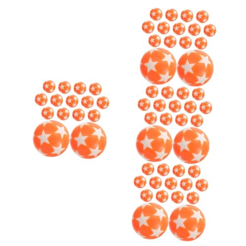 Alasum 60 STK Kicker Zubehör tischfußball plastikball Fußballspiel Zubehör Plastik Ball Table Soccer Fußball Ball Bälle für Tischkicker Schreibtisch-Fußbälle Tischkicker Ersatz Orange von Alasum