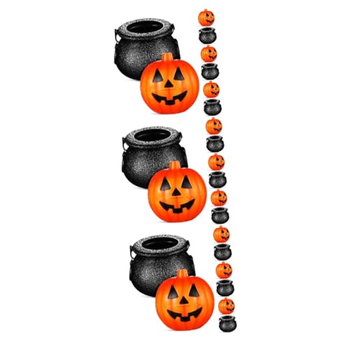 Alasum 60 Stk Süßigkeiten Eimer Halloween-süßigkeiten-eimer Süßes Oder Saures Korb Halloween-geschenkboxen Kürbis-süßigkeiten-eimer Halloween Süßes Oder Saures Eimer Bonbontopf Plastik von Alasum