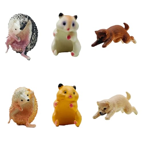 Alasum 6Pcs Cup Edge Puppe Hanging Dekoration Hamster Figur Hedgehog Dekoration Für Cup Rim Charming Hedgehog Figur Cup Edge Marker Einzigartig von Alasum