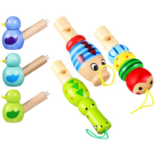 Alasum 6St Cartoon-Vogelpfeife holzspielzeug party für Pfeife Plüsch Musical kinderspielzeug schöne Cartoon-Pfeife schönes instrumentenspielzeug PVC von Alasum