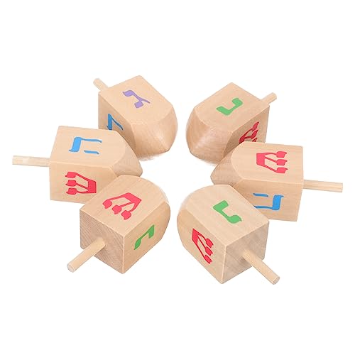 Alasum 6St Kreisel Kinder-Gyroskop-Spielzeug Spielzeug für Kleinkinder Gyroskope Spielzeug Spiele Tops für Kinder Spielzeug für Kinder Top-Spielzeug Kinderoberteile Spielzeug hölzern von Alasum