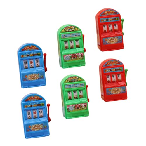 Alasum 6St Lotteriemaschine Kinderspielzeug Spielzeuge Mini-Spielzeug Mini Spiel interaktives Spielzeug Interactive Toys Interaktiver Spielautomat interessanter Lotterieautomat Plastik von Alasum