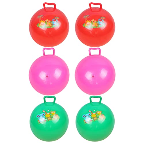 Alasum 6St den Ball klopfen kinderspiele Spiele Games Kid Toys Outdoor Toys prallen Raketenblase Ballon hüpfen mit dem Ball Kugel handhaben Sprungball Plastik von Alasum