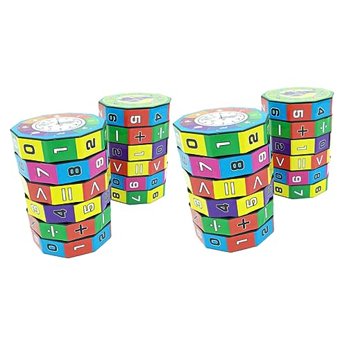 Alasum 6St digitales Kognitionsspielzeug aufklärung holzspielzeug Farbenfrohes Educational Toys Rechenspielzeug arithmetisches zylindrisches Colorful von Alasum