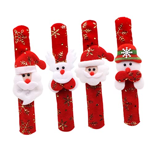 Alasum 6er Set Slap Bracelets Für Weihnachten 3D Weihnachtsmann Schneemann Und Rentier Design Handgelenkbänder Für Und Perfekte Party Supplies Und Für Die von Alasum