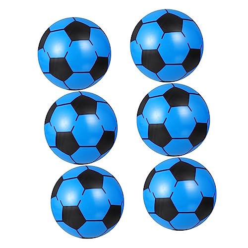 Alasum 6st Kinder Fußball Aufblasbare Sportbälle Aufblasbare Fußbälle Fußball-trainingsball Fußbälle Üben Outdoor-Spielzeug Für Kinder Fußball Sprengen Fußball Strandbälle PVC von Alasum