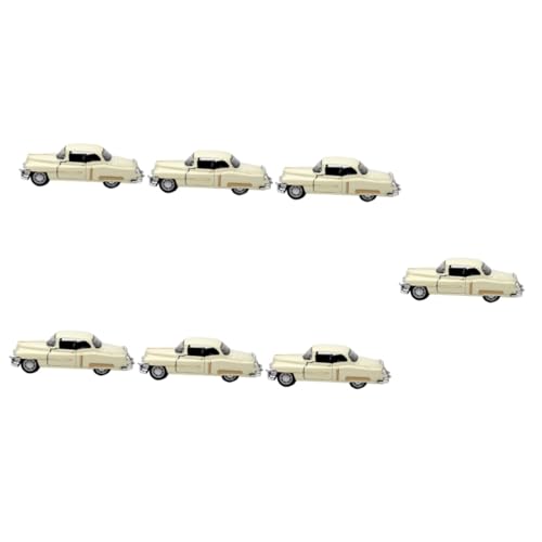 Alasum 7 STK Automodell aus Legierung Automodell Vintage Dekor rc LKW-Motor Miniature car Models Retro-Automodell Autos hochzeitsgeschenk Autoverzierung aus Legierung Vorrat sammeln Beige von Alasum