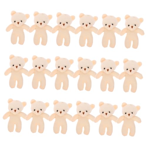 Alasum 72 STK Mini-Puppe kuschelbären Little Bear Kuschelbärchen plüschbär Mini teddybären ausgestopft Spielzeug Taschenbär Multifunktionsbärendekor Aufhängendes Bärendekor PP Baumwolle von Alasum