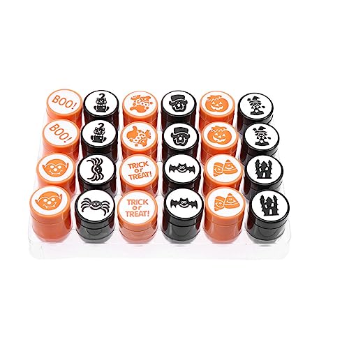 Alasum 72 Stk Stempel Spielzeug halloween theme halloween kinder kid toys Halloween-Spielzeug Halloween-Tinte Kinderparty Siegel Spielzeug Stempelspielzeug aus Kunststoff Plastik Colorful von Alasum