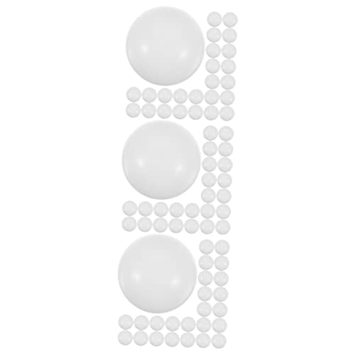 Alasum 75 STK Lotteriekugel Aktivität Lotteriebälle Hohlkugeln für nummerierter Pong-Ball Gewinnspiel Pitbälle tischtennisball tischfussball Tombola-Bälle Spielbälle Bälle rufen PVC Weiß von Alasum