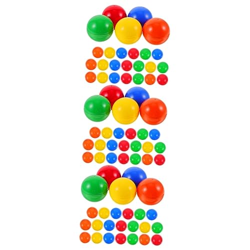 Alasum 75 STK Lotteriekugel Bingokäfig mit Bällen Kapseln für Preisautomaten Spielen tischtennisball tischfussball Spielzeug Bälle für die Heimparty interessante Spielbälle PVC von Alasum