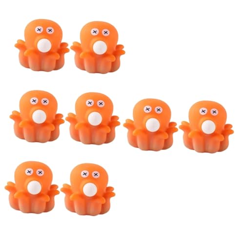 Alasum 8 STK Prise Musik Spielzeug für Kinder kinderspielzeug Tricky Spielzeug Toys for Spielzeug für Konzentration Neuheit dehnbares Spielzeug simuliertes Krakenspielzeug Orange von Alasum