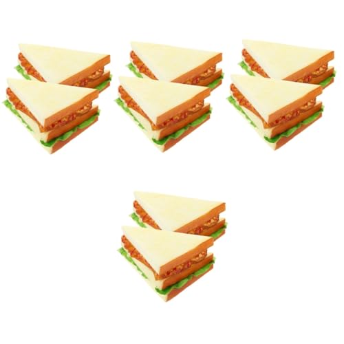 Alasum 8 STK Sandwich-Modell Fotografie Requisiten Essen Faux-Food-Nachbildung küchendekoration polsterelemente Kuchen deko Lebensmittel künstliches Sandwich Fotografie-Requisiten Pu von Alasum