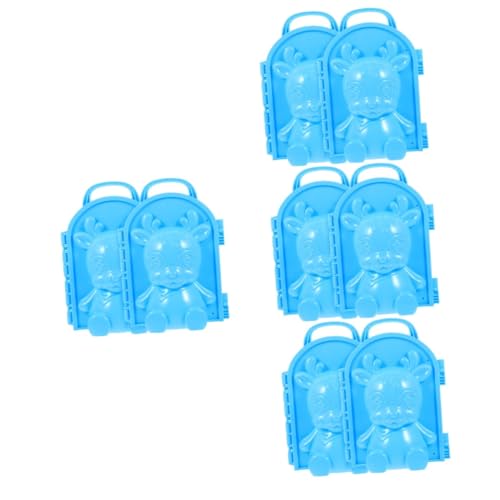 Alasum 8 STK Sika Hirsch Schnee Modell Winterschneespielzeug Outdoor-aktivitäten Im Schneesand Schneespielzeug Für Kinder Schneezange Winterschnee-gebäudehersteller Sky-Blue Plastik von Alasum