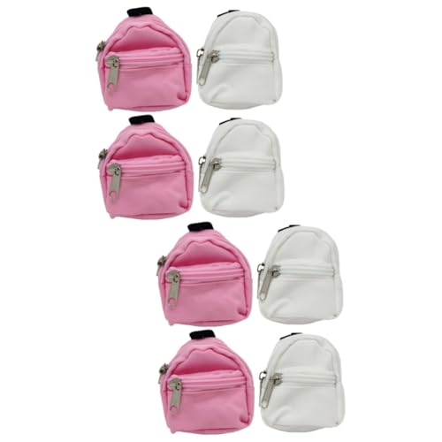 Alasum 8 STK Simulation Schultasche Mini-puppentasche Rucksäcke Für Mädchen Mini-Rucksack Für Mädchen Mini-Rucksack-Spielzeug Dekorativer Puppenrucksack Schultaschen Für Mädchen Stoff von Alasum