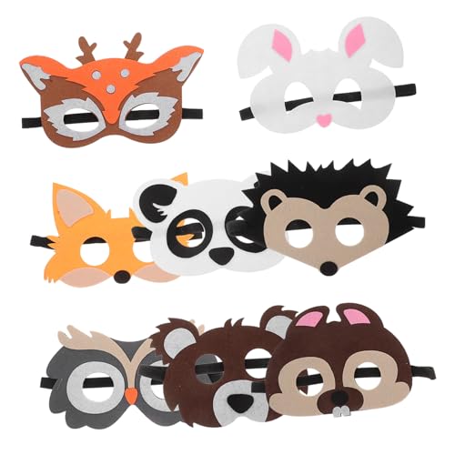 Alasum 8 Stück Teiliges Tiermasken aus Leichtem Filz Bunte Kinderparty Tiergesichtsmasken für Halloween Karneval Kostüm und Bühnenauftritte mit Verschiedenen Tiermotiven Wie Eule Giraffe Alasum 8 Stück Teiliges Tiermasken aus Leichtem Filz Bunte Kinderparty Tiergesichtsmasken für Halloween Karneval Kostüm und Bühnenauftritte mit Verschiedenen Tiermotiven Wie Eule Giraffe von Alasum