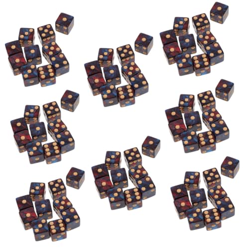 Alasum 80 STK große Lochpunktwürfel Rollenspiel Würfel quadratische Würfel Unterhaltungswürfel Würfel für Kinder roll The dice Rolling dice Bar beim Würfeln Mode Würfel Acryl Blue von Alasum