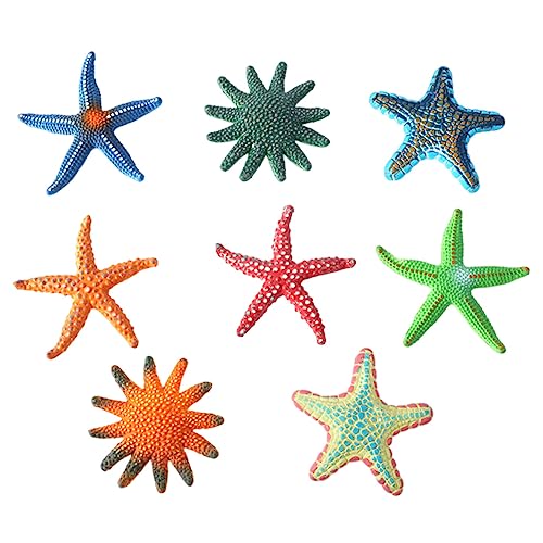 Alasum 8St Strandspielzeug Seesternfigur Oktopus-Dekor Spielzeug für den Strand Meerestierfigur Unterwasser Spielzeug sandspielzeug Strand Mini-Meeresbewohner Tauchseestern Plastik von Alasum