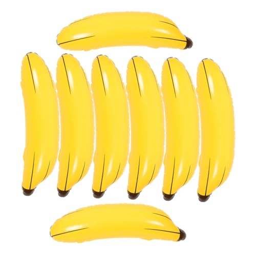 Alasum 8st Aufblasbares Bananenspielzeug Gefälligkeiten Für Den Junggesellinnenabschied Riesige Aufblasbare Bananen Spielzeugbananen Gelbe Bananen-partydekoration Bananenspiele Yellow PVC von Alasum