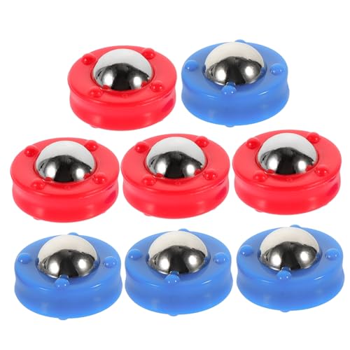 Alasum 8st Tisch-Shuffleboard Elektronik Spiele Mini-Shuffleboard-Pucks Sport Fußballspiel Dis Familienspiel Mini-fußball Kartenspiel Mini-bowlingspiel Tischplatte Rollende Perlen Stahl von Alasum